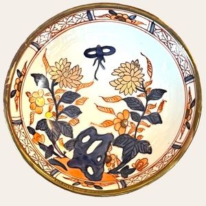 VTG ACF Porcelain Brass Encased Bowl